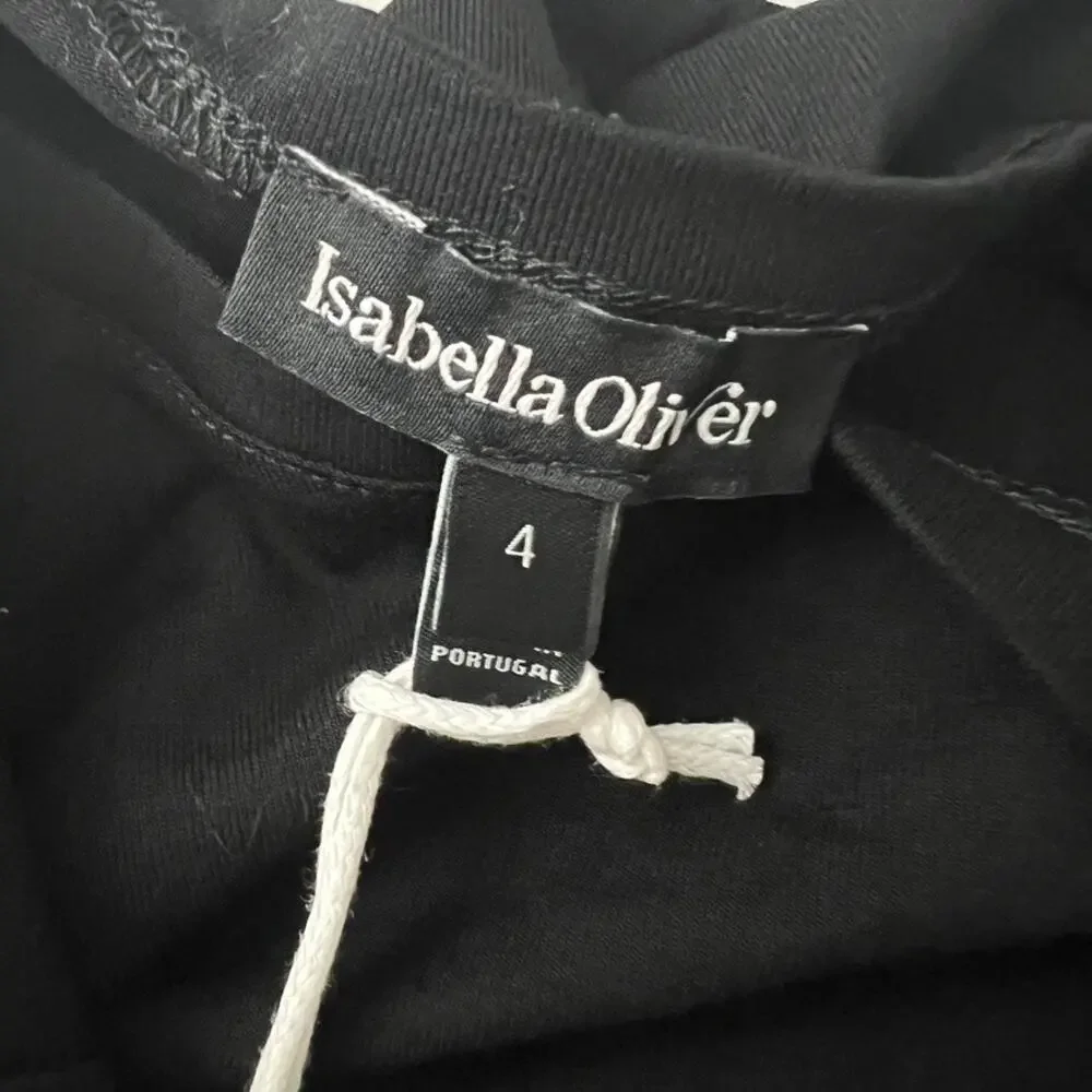 Isabellla Oliver Ivybridge Maternity Dress Black Long Sleeve Size 4/ US 10 NEW - Picture 7 of 12
